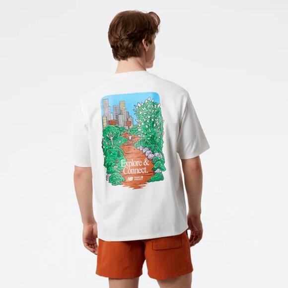 NEW Mens New Balance & Parks Project Collab T-Shirt Pocket NB Tee Size Large - Picture 1 of 6
